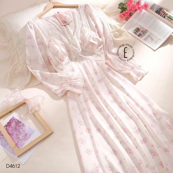  Váy tiểu thư hoa nhí D4612 