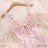  Váy lụa phối ren D4762 