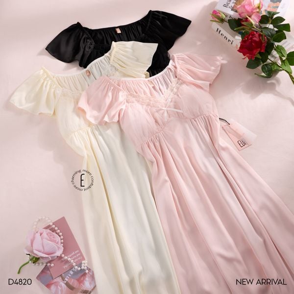  Jolie Dress - Váy lụa tiểu thư D4820 