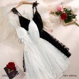  Seraphic Dress - Váy lụa phối ren D5102 