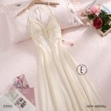  Opulent Dress D5103 - Váy lụa dài lưng ren 
