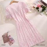  Pinky Dress D5262 - Váy thun beo đệm ngực mỏng 