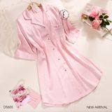  Váy Pyjama lụa satin D5655 