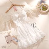  Váy lụa phối ren D5965 