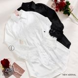  Váy sơ mi lụa Velour D6112 