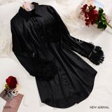  Váy sơ mi lụa Velour D6112 