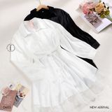  Váy sơ mi lụa Lush D6113 ( dây buộc rời) 