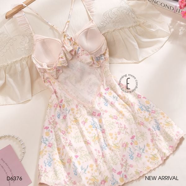  Váy hoa nhí hồng D6376 