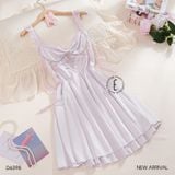  Váy lụa 2 dây nơ D6398 