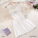  Váy lụa 2 dây nơ D6398 