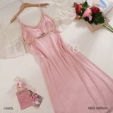  Váy lụa 2 dây dài đệm ngực mỏng D6425 