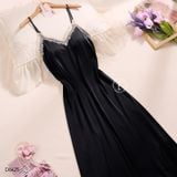  Váy lụa 2 dây dài đệm ngực mỏng D6425 