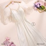  Váy lụa 2 dây dài đệm ngực mỏng D6425 