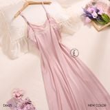  Váy lụa 2 dây dài đệm ngực mỏng D6425 