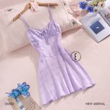  La Soie D6582 - Váy lụa satin mềm 