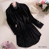  Váy sơ mi phối lưng ren D6837 (D22) 