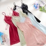  Váy lụa phối ren D685 