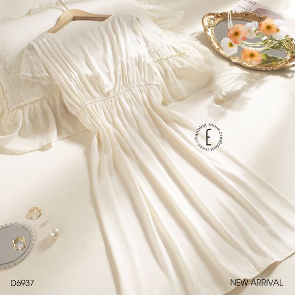  Váy lụa tiểu thư D6937 