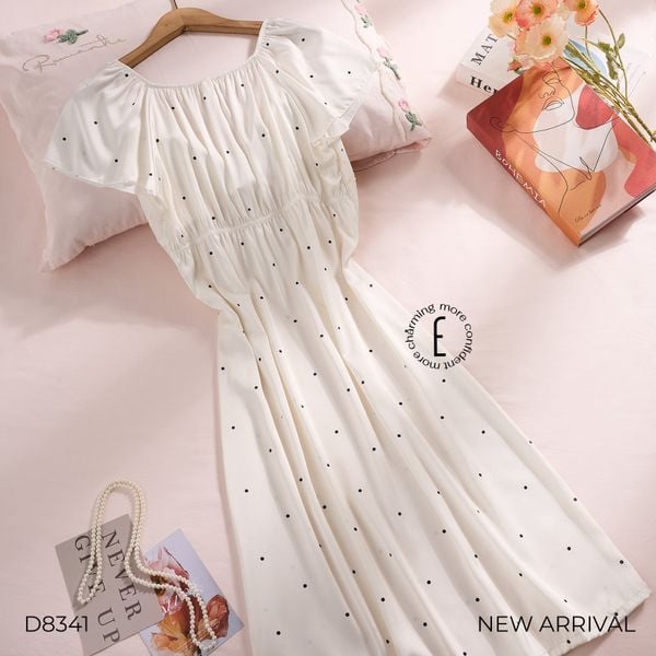  VÁY NGỦ DÁNG DÀI MẶC NHÀ D8341 