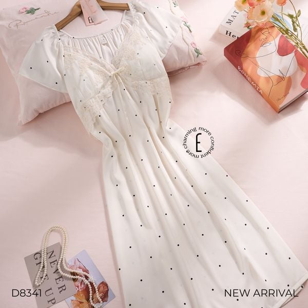  VÁY NGỦ DÁNG DÀI MẶC NHÀ D8341 