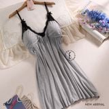  Váy thun cotton D8665 đệm ngực mỏng 