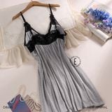  Váy thun cotton D8665 đệm ngực mỏng 