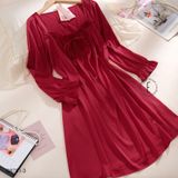  Váy lụa tay dài D8751-3 