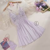  Váy lụa phối ren D8832 