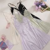  Váy lụa phối ren D8832 