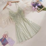  Váy lụa phối ren D8832 