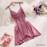  Entice Dress D9134 - Váy lụa satin phối lưới 