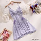  Entice Dress D9134 - Váy lụa satin phối lưới 