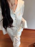  Pyjama lụa sọc PM6126 