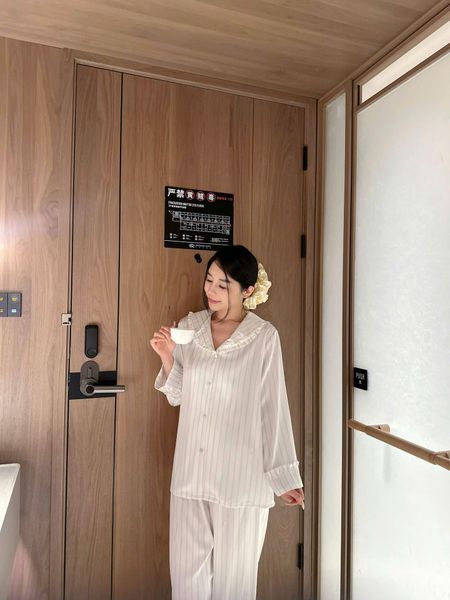  Pyjama lụa sọc PM6126 