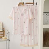  Pyjama dài lụa satin mềm PM8506-2 