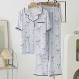  Pyjama nơ lụa satin mềm PM6650-2 