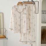  Pyjama dài lụa satin mềm PM8276 