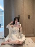  Grace Robe Set - Bộ choàng lụa thêu hoa SC4667 