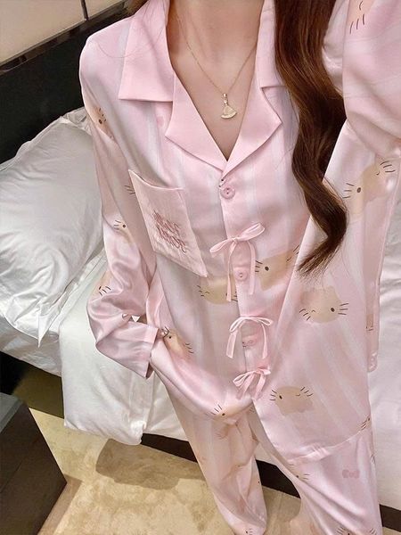  Pyjama lụa Cat PM6123 