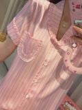  Pyjama lụa Rosé PM7761-2 