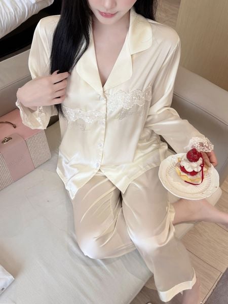  Pyjama lụa dài PM6122-2 