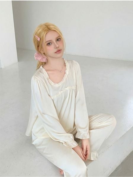  Serenity Pyjama - Bộ lụa cổ tròn PM4666 