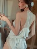  Vogue B2516 - Bộ 2 dây croptop lụa satin lưng ren 