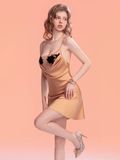  Empress Dress D2584 - Váy lụa lưới ngực thêu hoa 