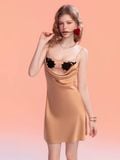  Empress Dress D2584 - Váy lụa lưới ngực thêu hoa 