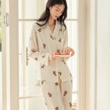  Pyjama lụa dài gấu PM8234 