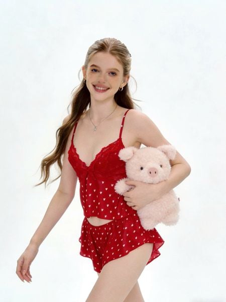  Sweetheart Set B2586 -Bộ 2 dây ngắn chấm bi 