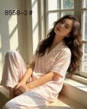  Pyjama lụa trơn dài PM8558-2 