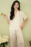  Pyjama lụa viền ren hoa nhí PM3832 