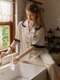  Bộ pyjama dài lụa bi đen PM3893-2 